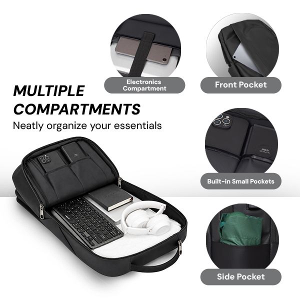 URBANIX Laptop Backpack with External USB Port