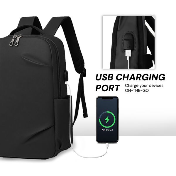 URBANIX Laptop Backpack with External USB Port
