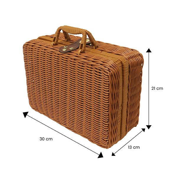 RATTAN Retro Basket for Gifts Set - L