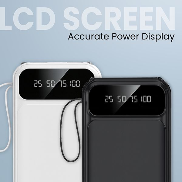 VOLT Power Bank with Built-in 4 Cables - 10000mAh