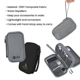 Water Repellent Polyester 2 Layer Gadget Pouch V2