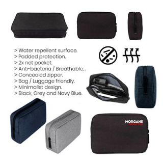 Water Repellent Travel Gadget Pouch