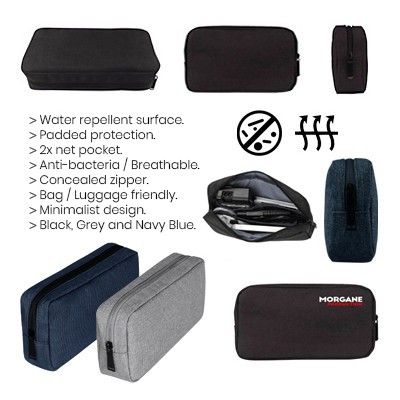 Water Repellent Travel Gadget Pouch - L Size
