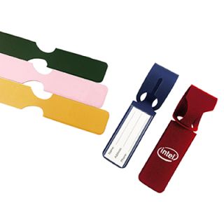 WE PU Leather Luggage Tag Holder