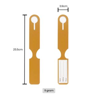 WE PU Leather Luggage Tag Holder