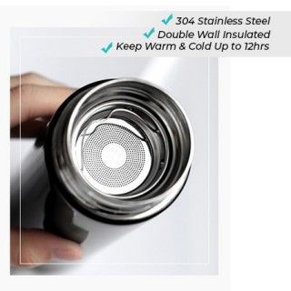 WOOD Premium Stainless Steel Thermos - 500ml