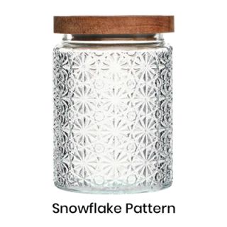 Wooden Lid Glass Canister - 700ml