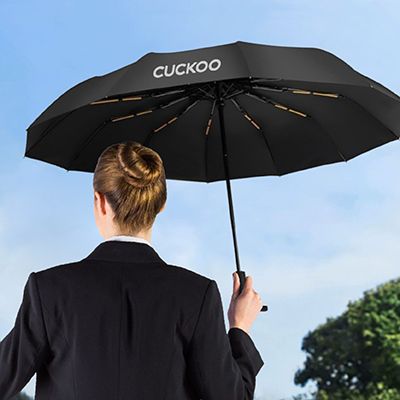 XIXILIA 23" Auto-Open Close 12 Panel Double Ribs Umbrella