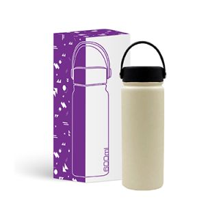 YOUNG Double Wall Stainless Steel Flask with Handle - 600ml