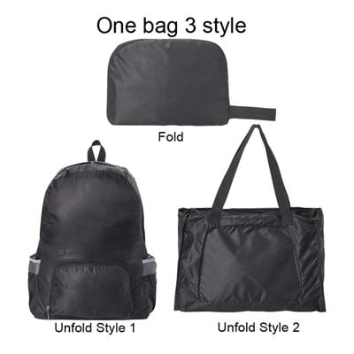 MX 2-in-1 Foldable Poly Travel Backpack | MyUSBGift