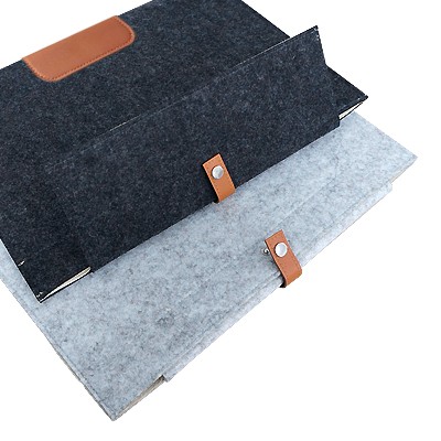 13'' Premium Wool Felt Strap MacBook Sleeve