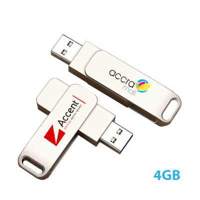 Metal Swing Silver USB flash drive - 4GB