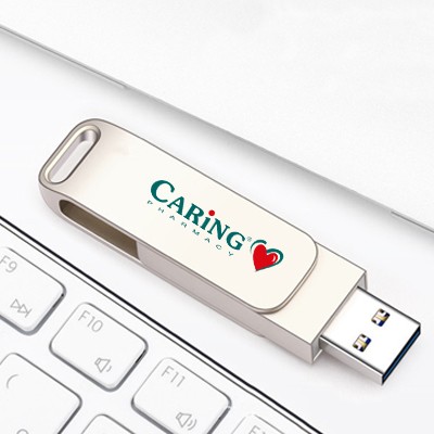 Metal Swing Silver USB flash drive - 8GB