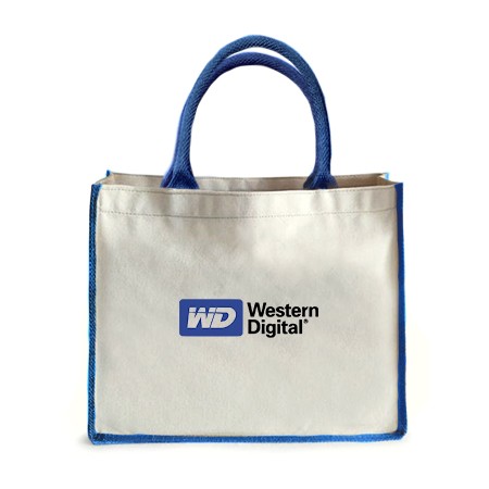 Colour Strip Laminated Canvas Bag - 10oz (350x400x150)