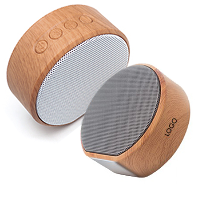 Compact Wooden HiFi Bluetooth Speaker with Built-in Battery