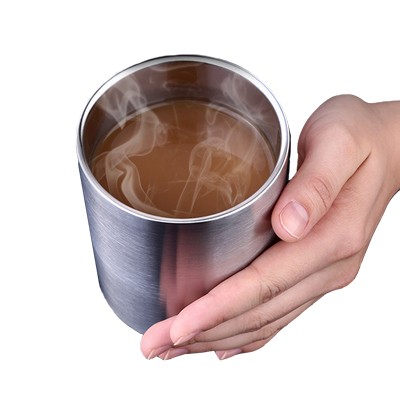 SUS304 Stainless Steel Mug with Cover - 400ml