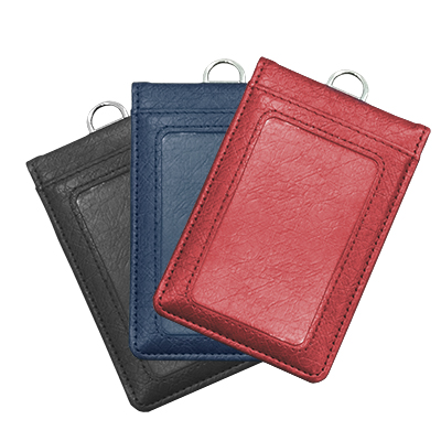 Magnetic PU ID Holder Flip Open Wallet