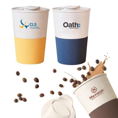 LATTE Eco-Wheat Tumbler with Silicone Holder - 350ml