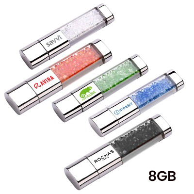 Rhinestone Crystal USB Flash Drive - 8GB