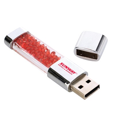 Rhinestone Crystal USB Flash Drive - 8GB