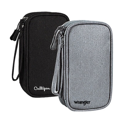 Water Repellent Polyester 2 Layer Gadget Pouch