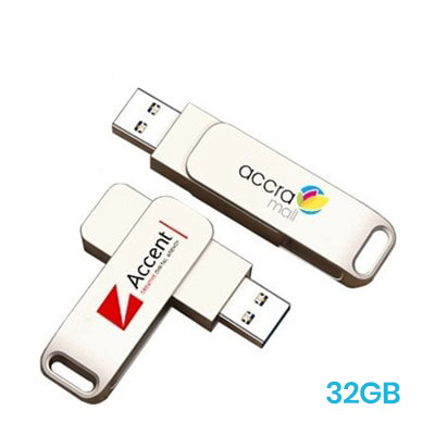 Metal Swing Silver USB flash drive - 32GB